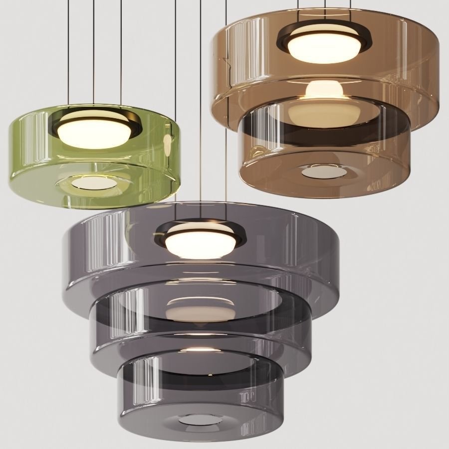 AuroraLicht – Lámpara colgante de vidro Bauhaus | Deseño moderno e axustable