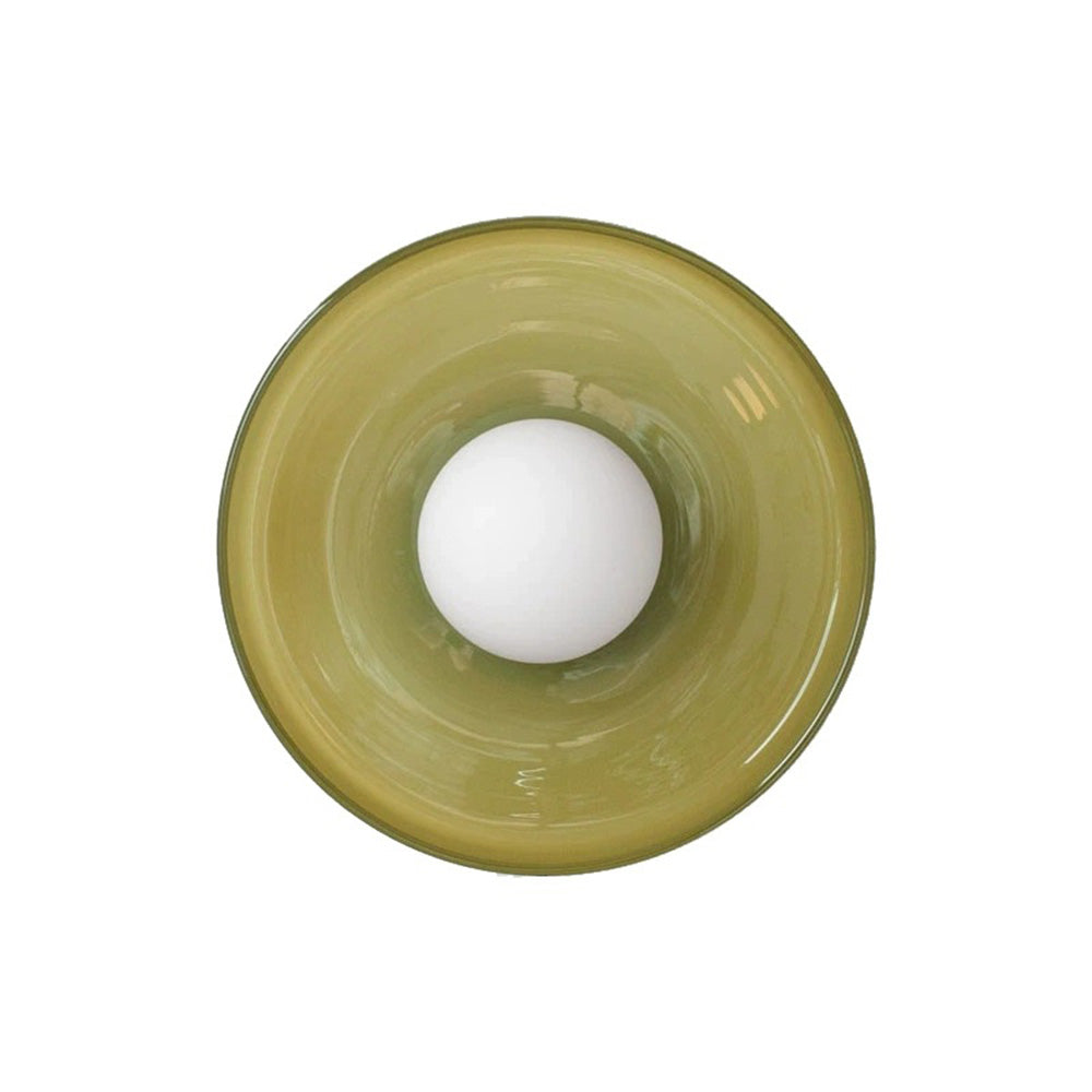 Culina – Ronde flush plafondlamp – Glasdesign voor keuken & interieur