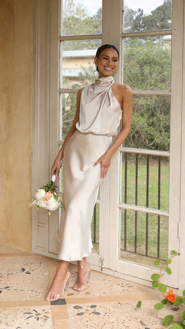 Revalki Irina - Elegante Satijnen Jurk