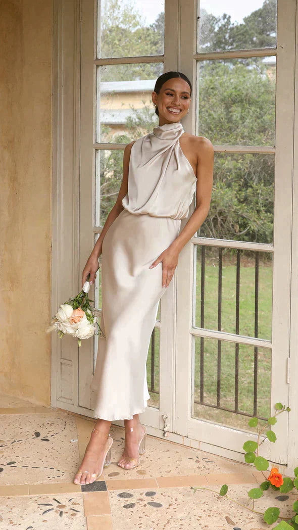 Revalki Irina - Elegante Satijnen Jurk