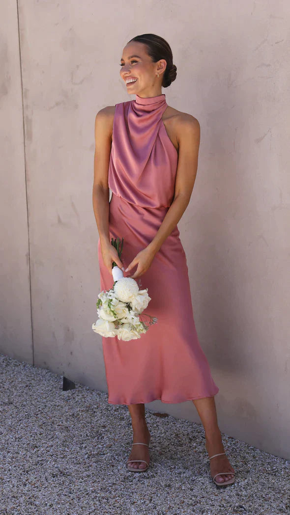 Revalki Irina - Elegante Satijnen Jurk