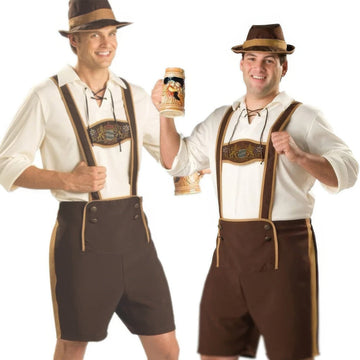 Revalki leerlook kostuum voor mannen - authentiek & stijlvol voor het Oktoberfest