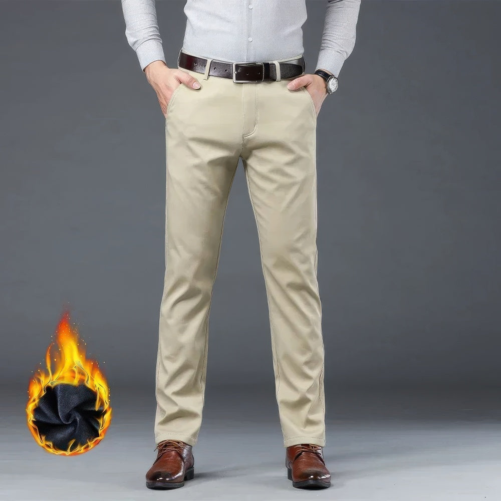 Pantalón Casual Cálido de Forro Polar de Invierno para Hombre - Confort e Estilo