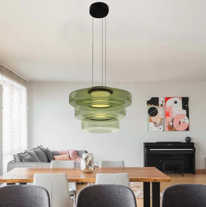 AuroraLicht – Lámpara colgante de vidro Bauhaus | Deseño moderno e axustable