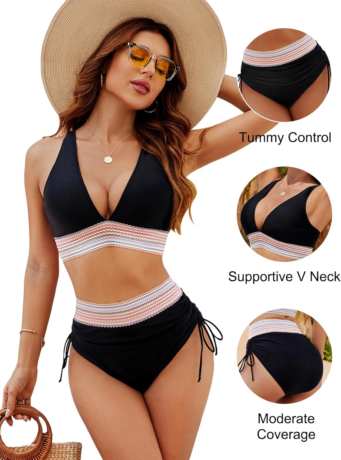 Eva Elegance | Bikini mit Hoher Taille – Elegant, Bequem & Schmeichelhaft