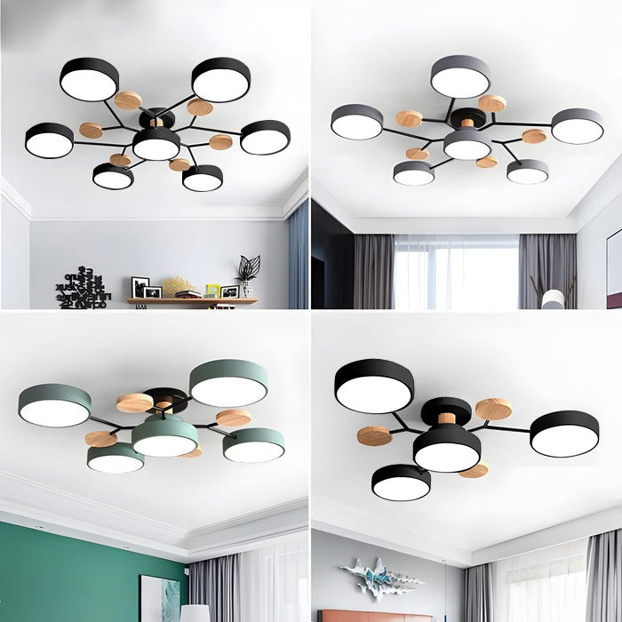 Lumaro – Lámpara de teito LED redonda – Deseño moderno para salón