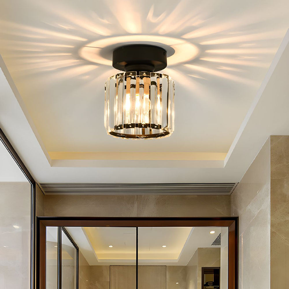 Bravura – Modern flush ceiling lamp – 1-light black design