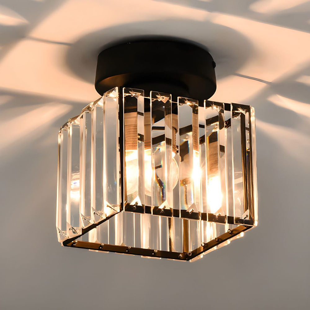 Bravura – Modern flush ceiling lamp – 1-light black design