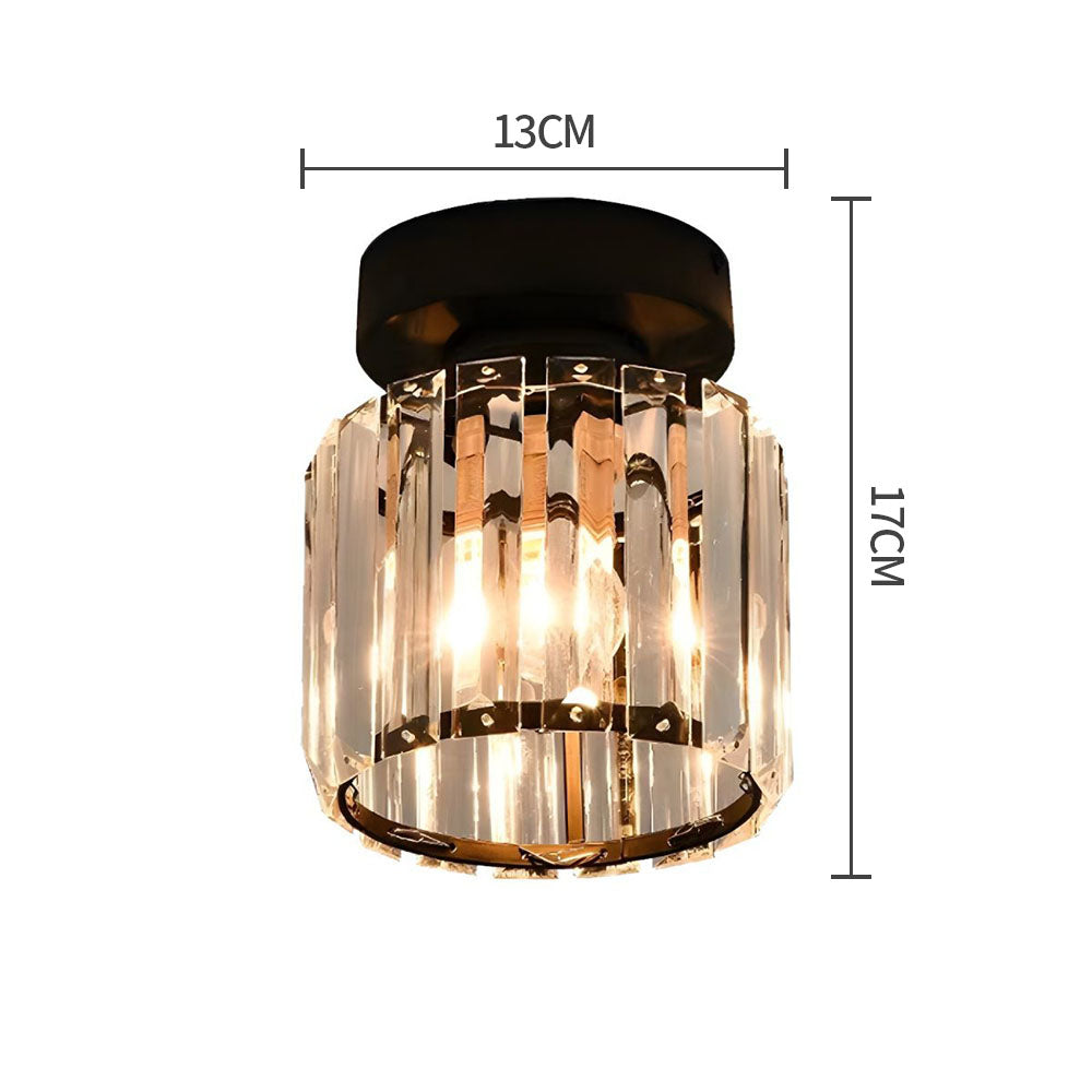 Bravura – Modern flush ceiling lamp – 1-light black design