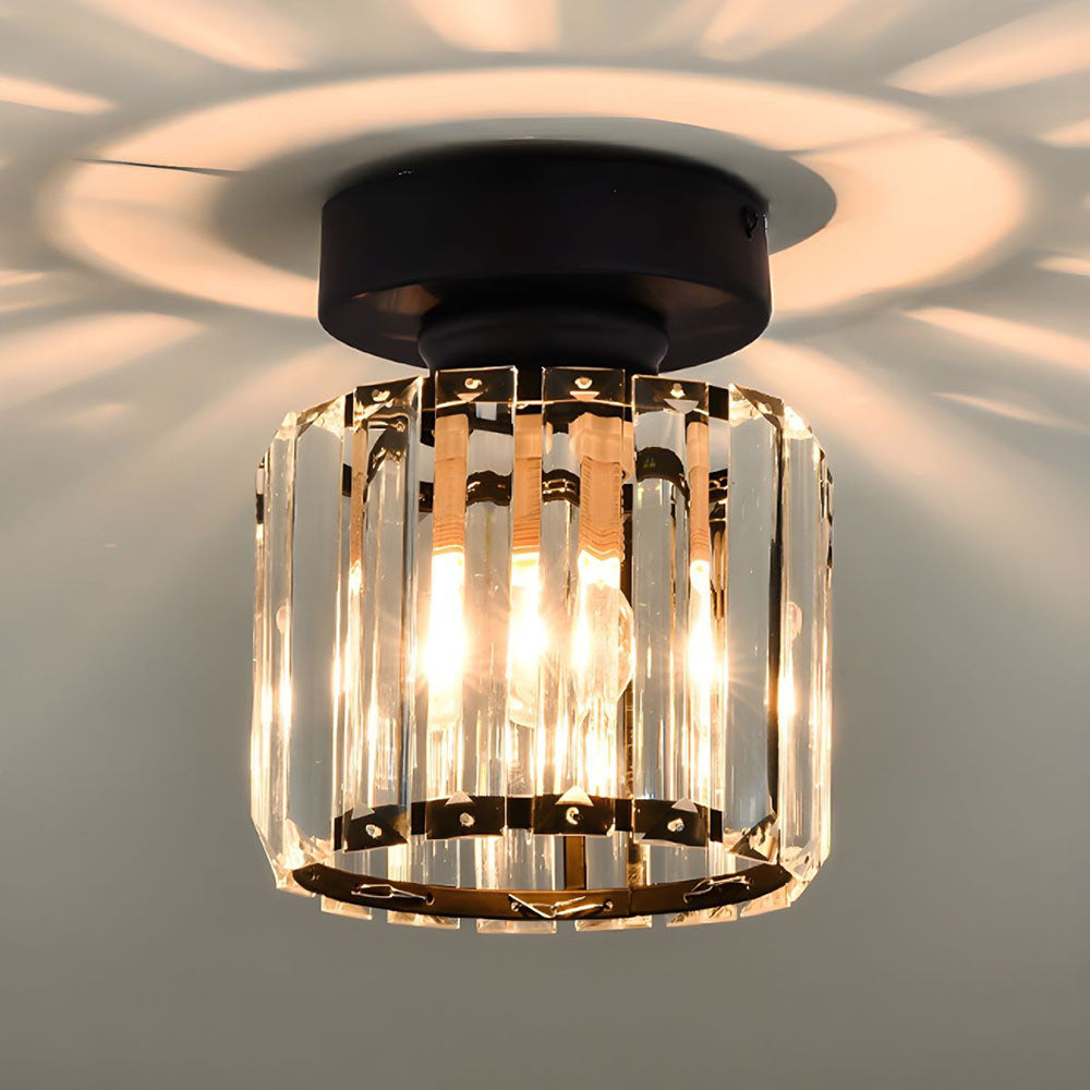 Bravura – Modern flush ceiling lamp – 1-light black design