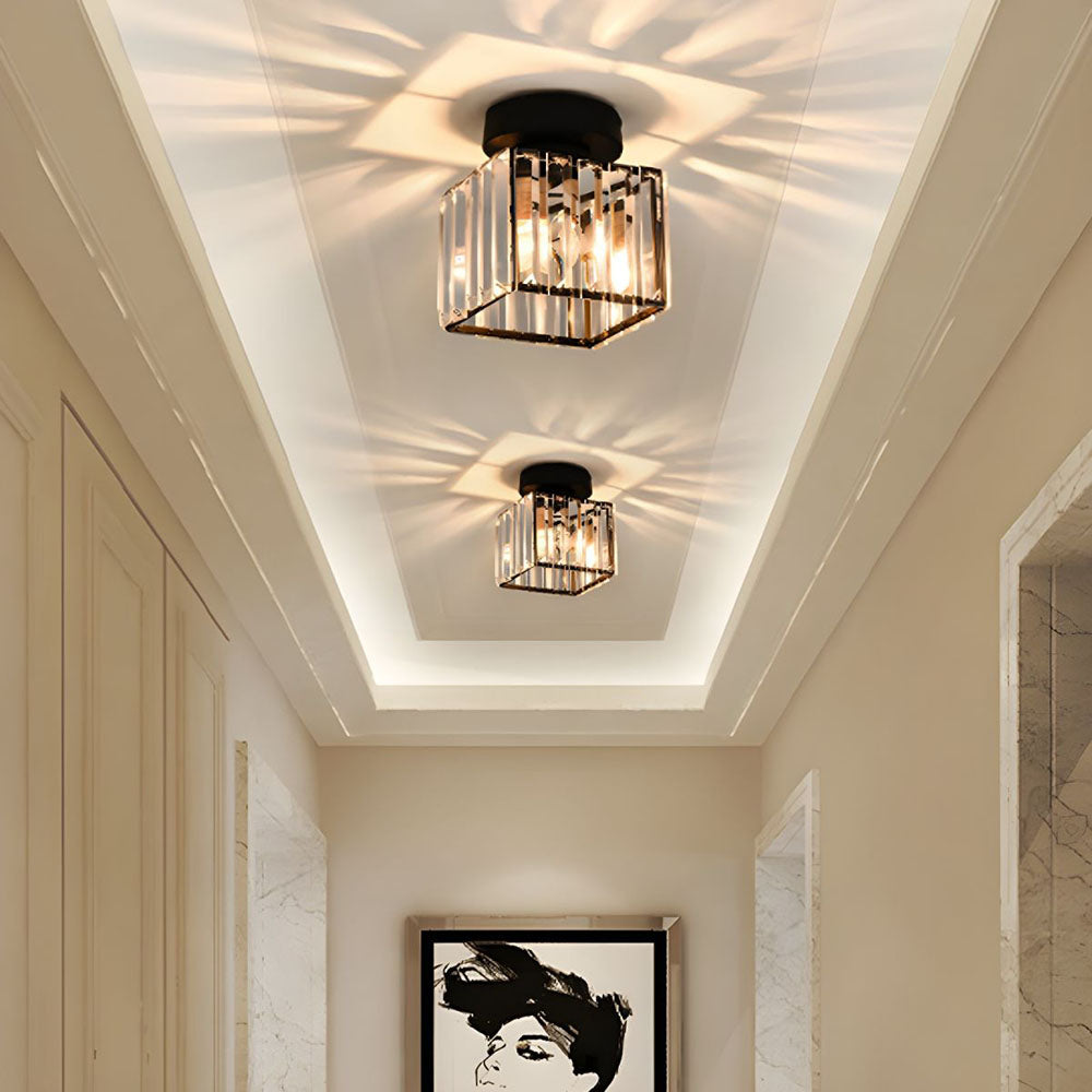Bravura – Modern flush ceiling lamp – 1-light black design