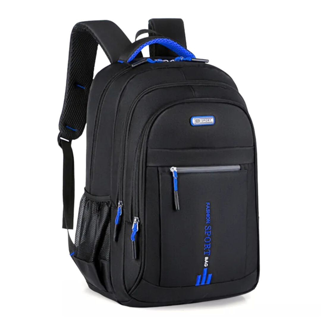 Mochila de nylon elegante – Compartimento para portátil e detalles elegantes con borla