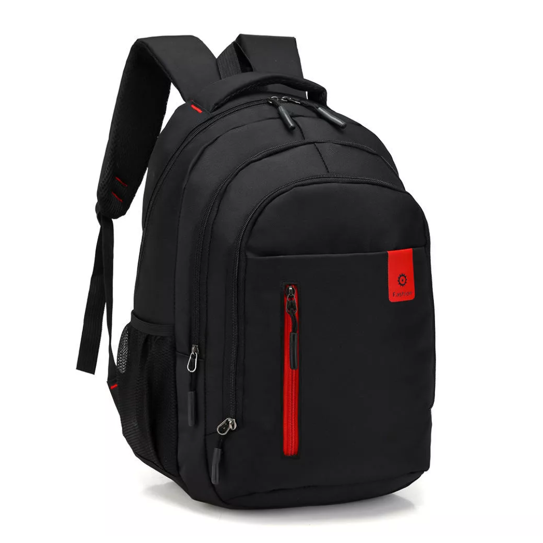 Mochila de nylon elegante – Compartimento para portátil e detalles elegantes con borla