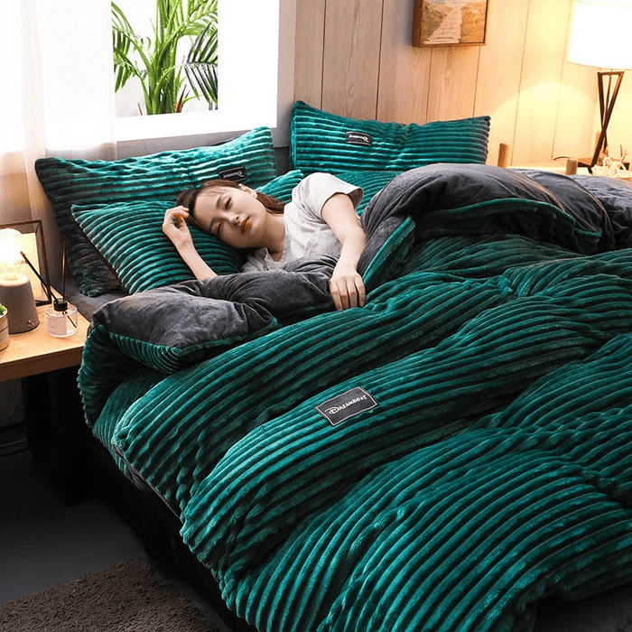 Fluwel – Winter bedding set fleece & velvet warm – for cold nights