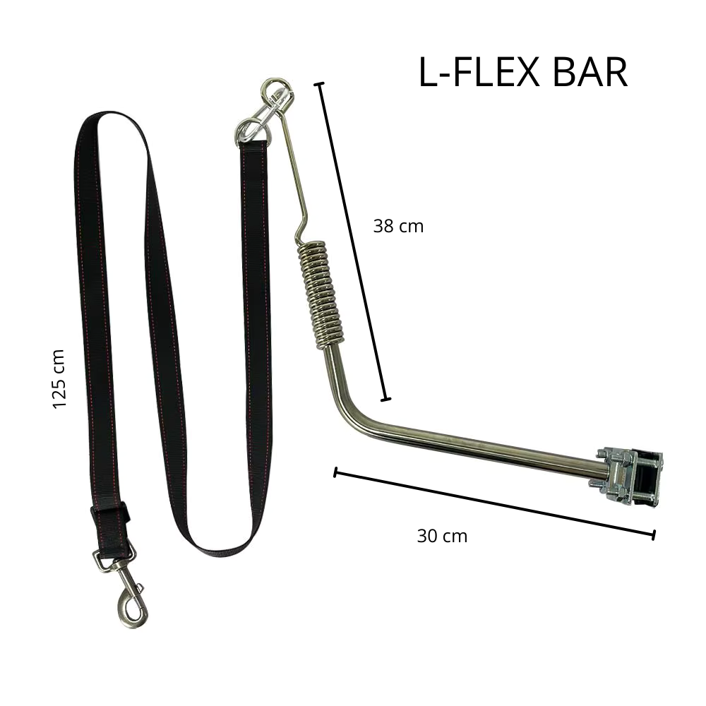 Bicycle Bar for Dog – Sturdy Bike Handle with Shock Absorption and Strap