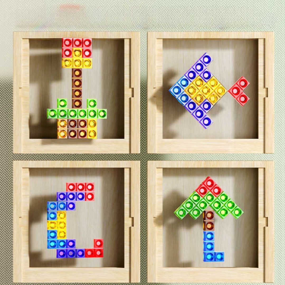 Ecoblock – Tablero de Tetris de madera educativo y sostenible – para todas las edades