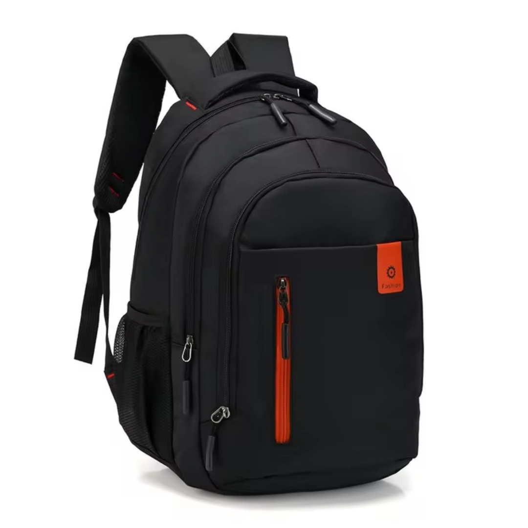 Mochila de nylon elegante – Compartimento para portátil e detalles elegantes con borla