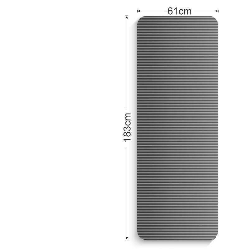 Melzano Fitness Esterilla de Ioga Negra