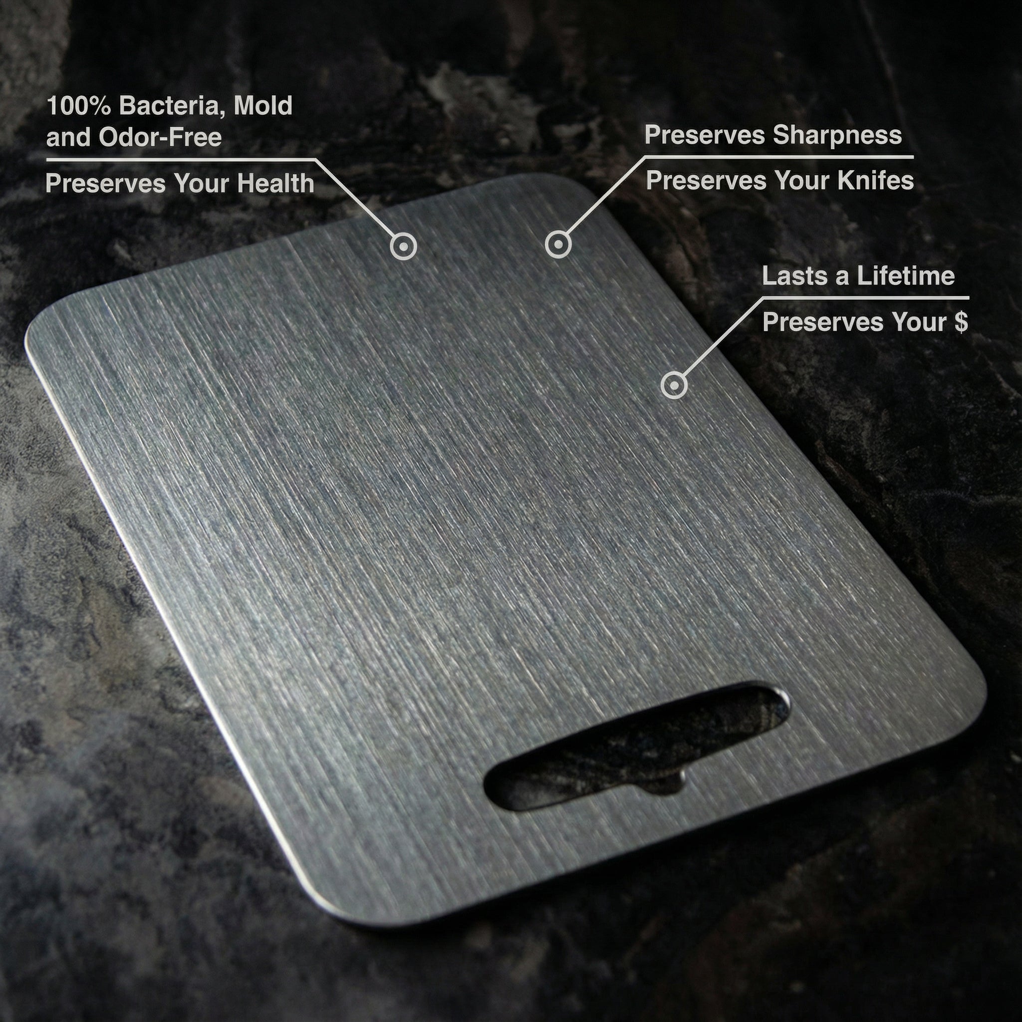 Titanium Cutting Board – Durable Material & Smooth Surface