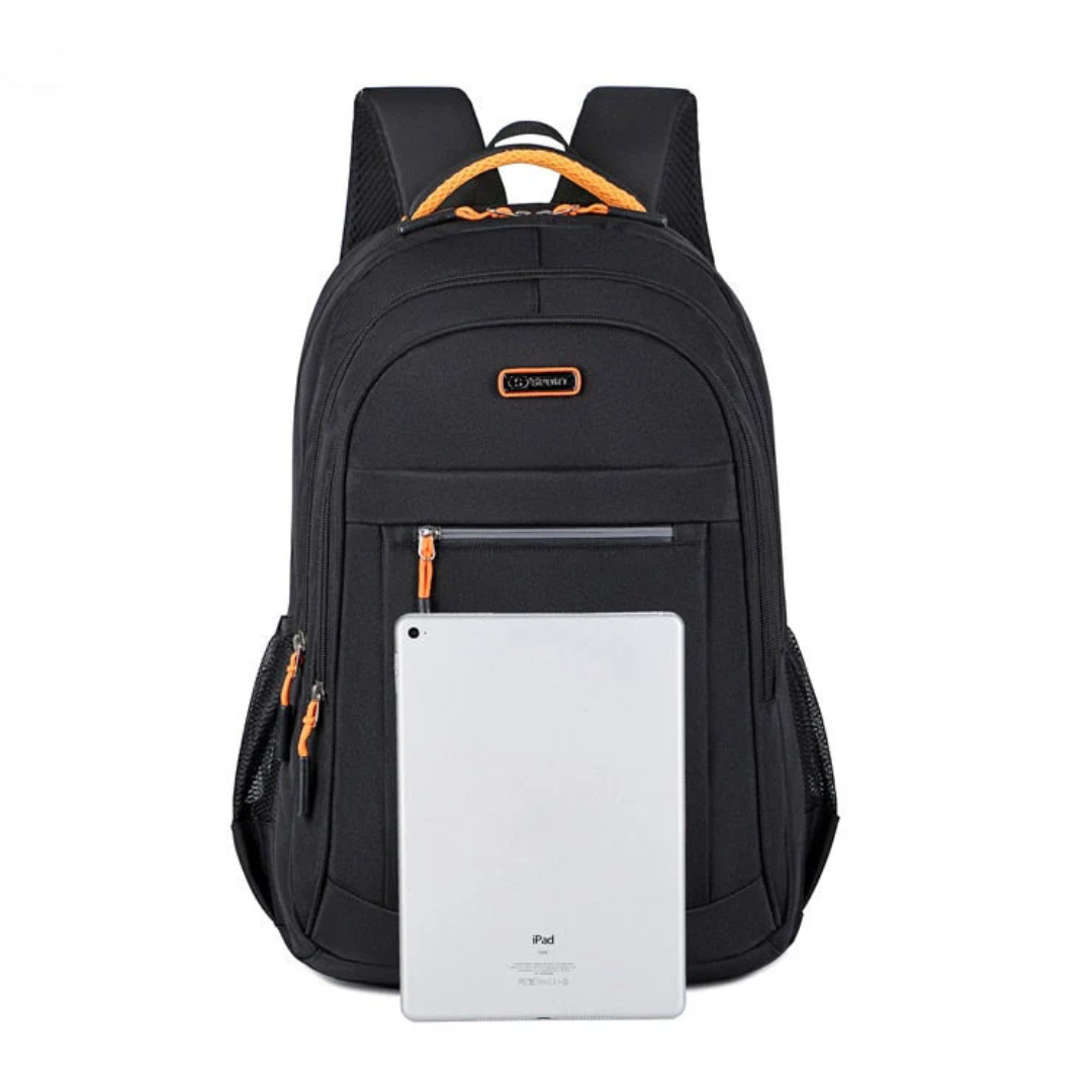 Mochila de nylon elegante – Compartimento para portátil e detalles elegantes con borla