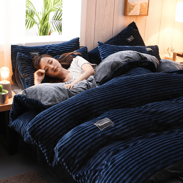 Fluwel – Winter bedding set fleece & velvet warm – for cold nights