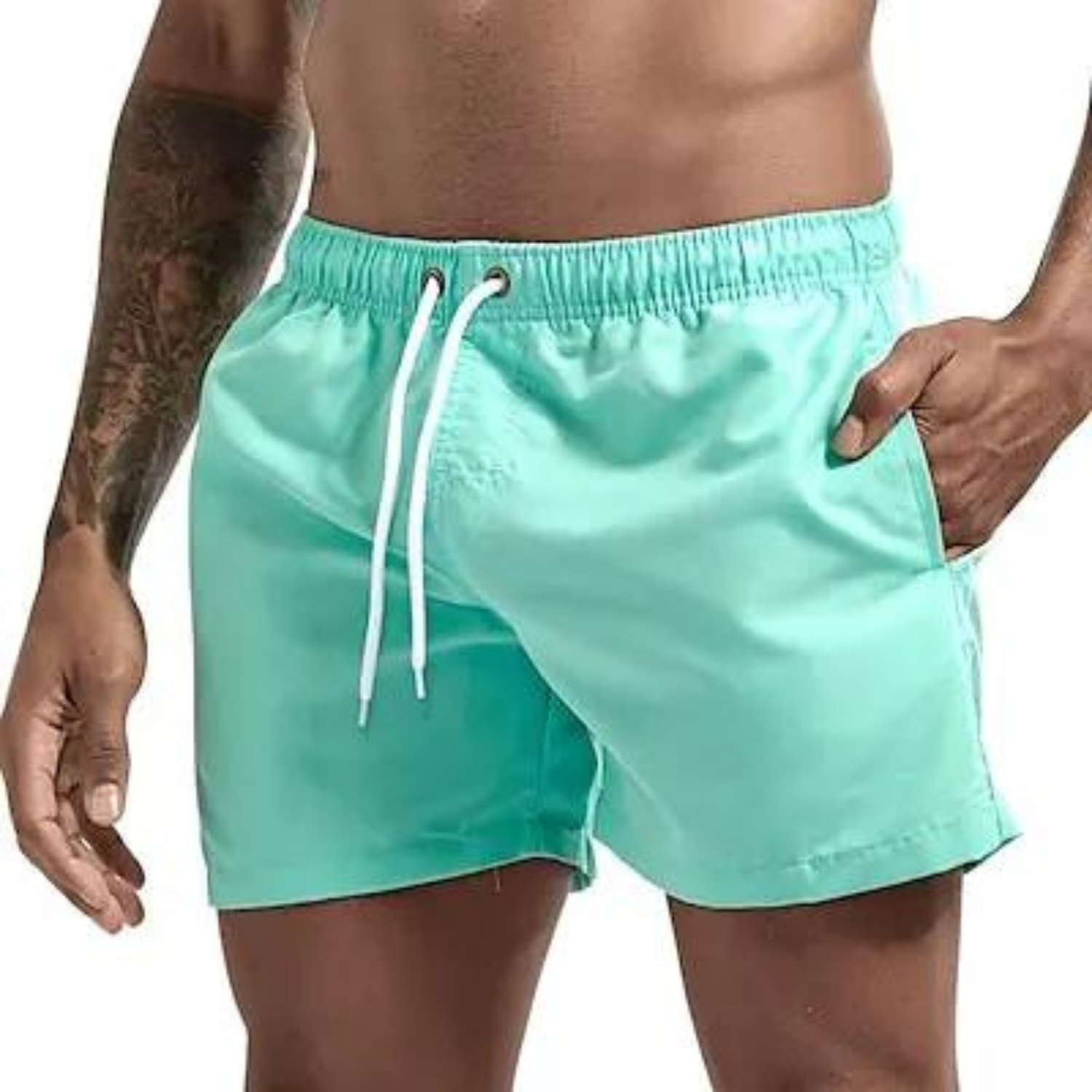 Revalki Sunsets Kollektion - Bequeme Herren-Badehose mit Bändern