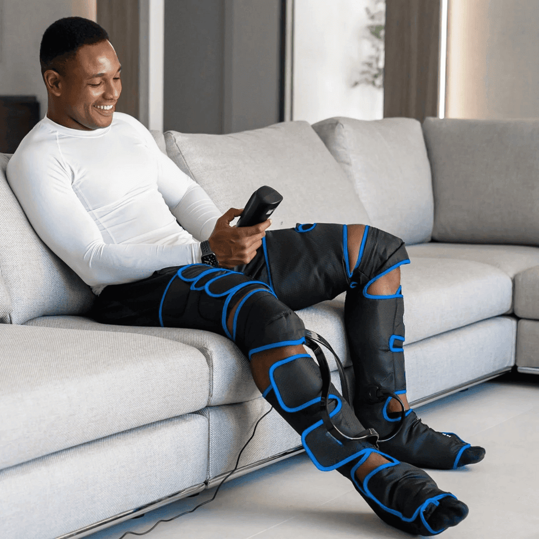 Virelo – masaxe de pernas con presión de aire 360° con calor – para pernas activas