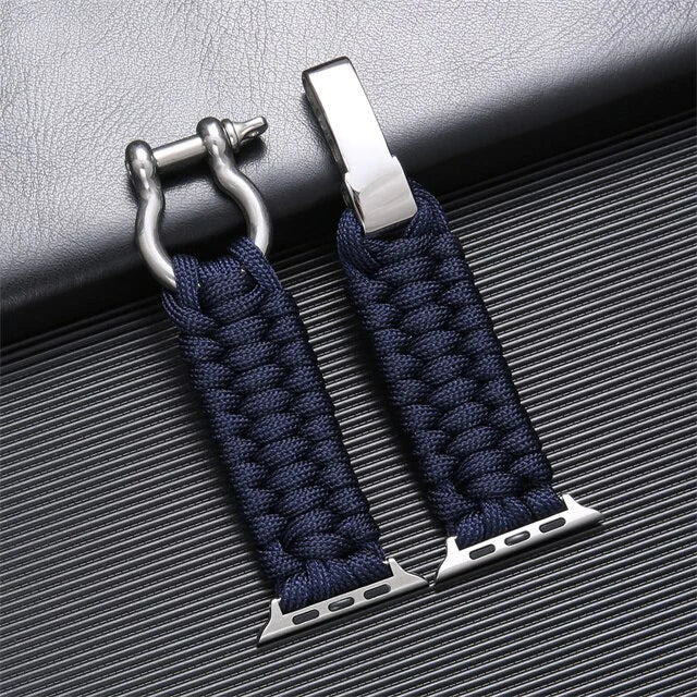 FlexiWrist – Paracord Armband voor Apple Watch – Verstelbaar & robuust