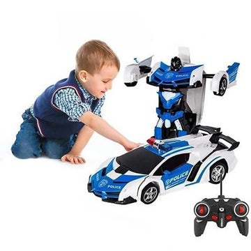 RC Transformer Auto – 2-in-1 Afstandsbedienbaar Auto & Robot met Licht- en Geluidseffecten