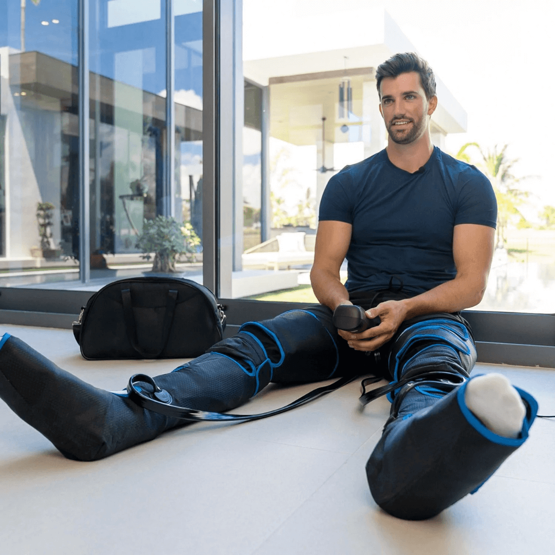 Virelo – masaxe de pernas con presión de aire 360° con calor – para pernas activas