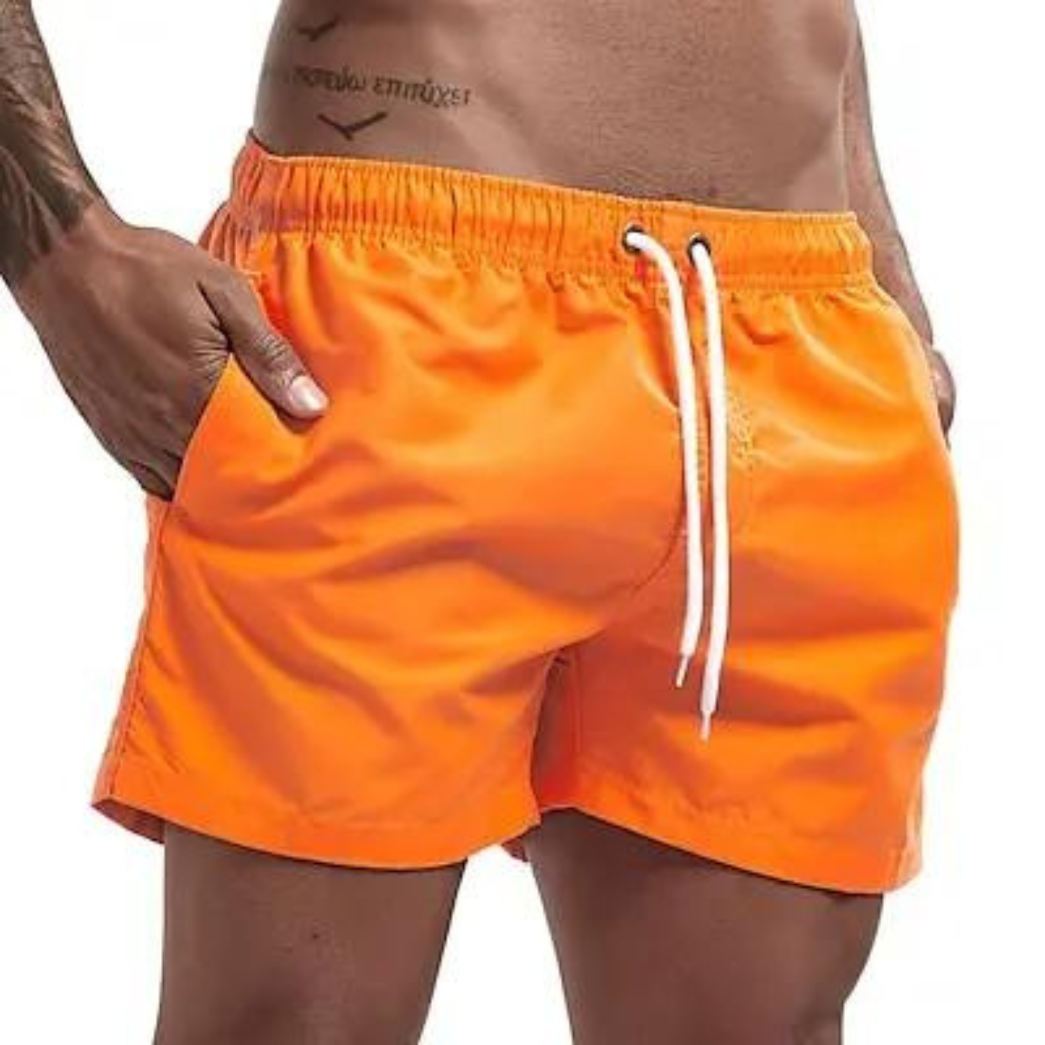 Revalki Sunsets Kollektion - Bequeme Herren-Badehose mit Bändern