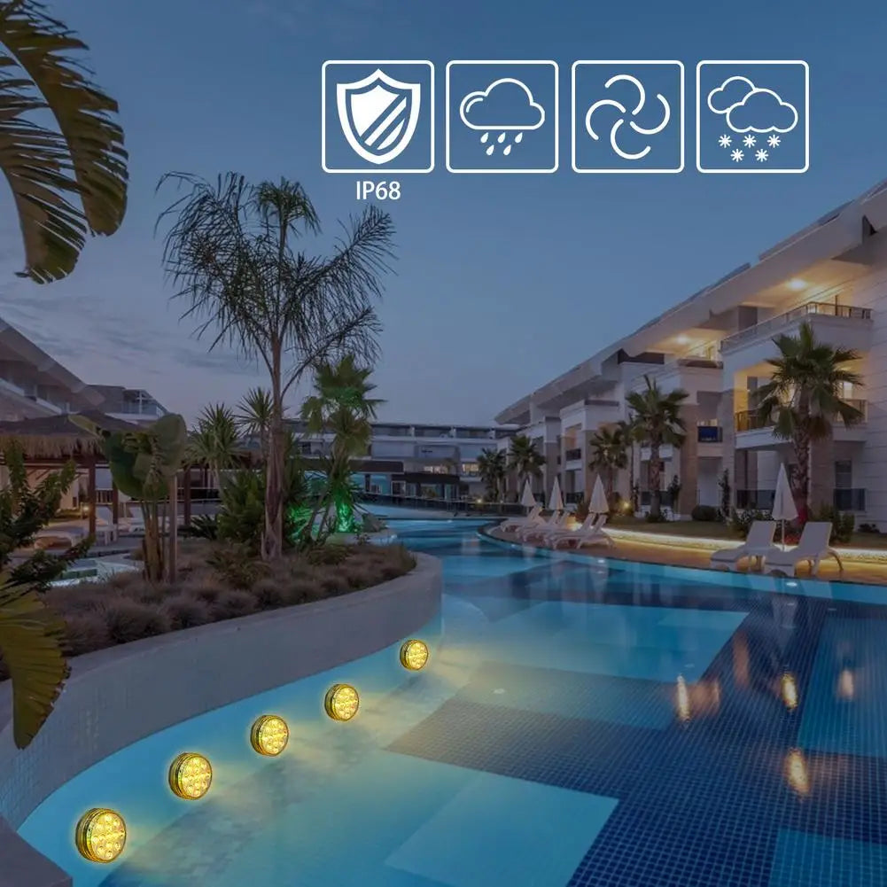 AquaGlow Waterdichte LED Verlichting – Oplaadbaar, Kleurrijk & Geschikt voor Vijver of Zwembad (Copy) VestraGear