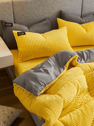 Fluwel – Winter bedding set fleece & velvet warm – for cold nights