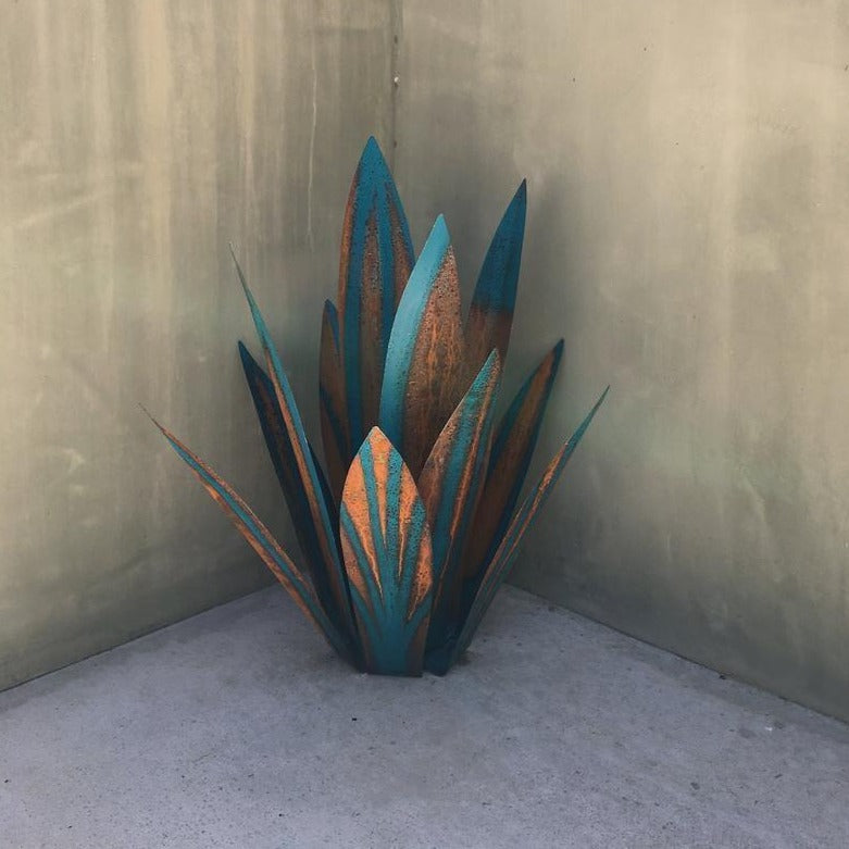 Metalen Agave Tuindecoratie – Weerbestendig Sculptuur voor Tuin en Terras