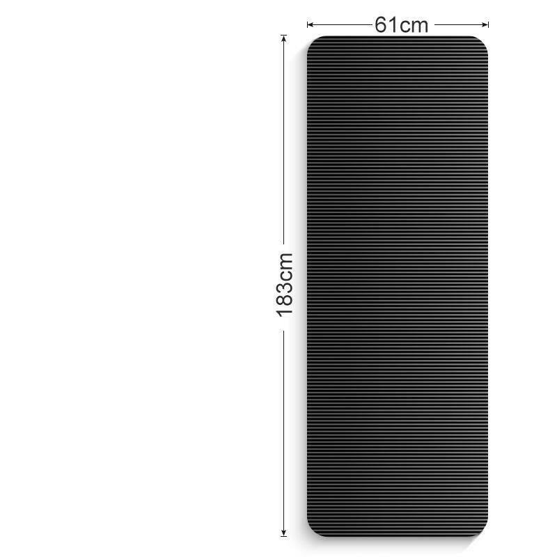 Melzano Fitness Esterilla de Ioga Negra