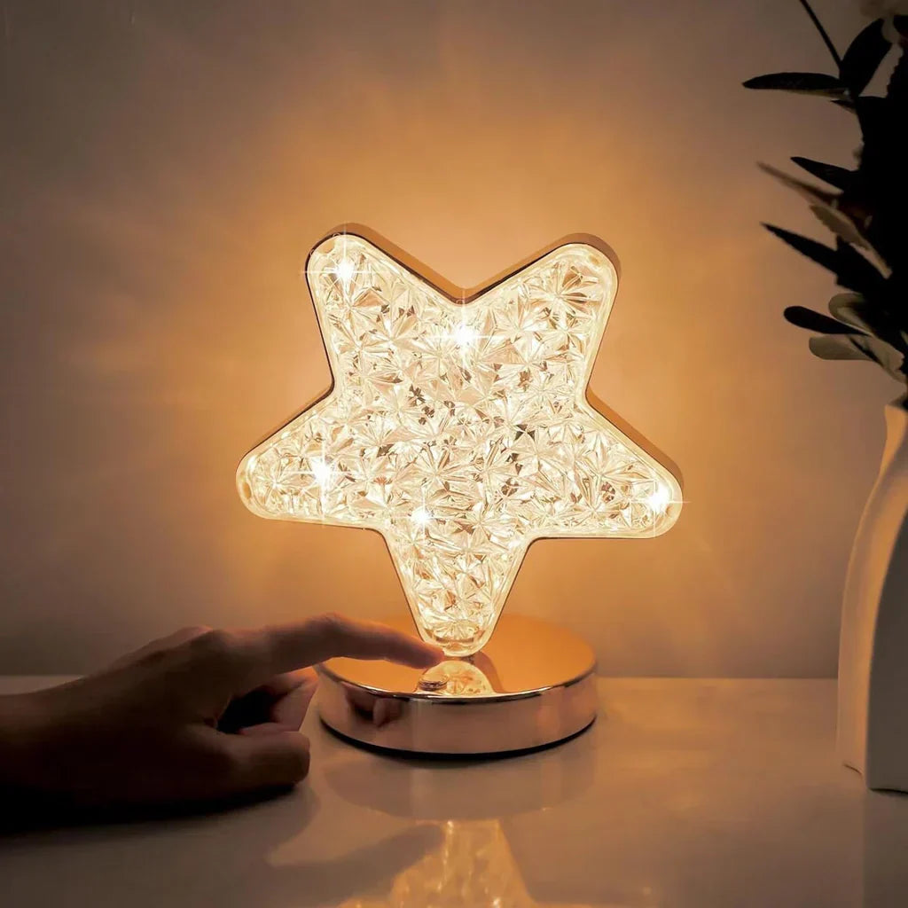 Celestia Kristall-Tischlampe – Magie mit Dimmfunktion für jeden Raum
