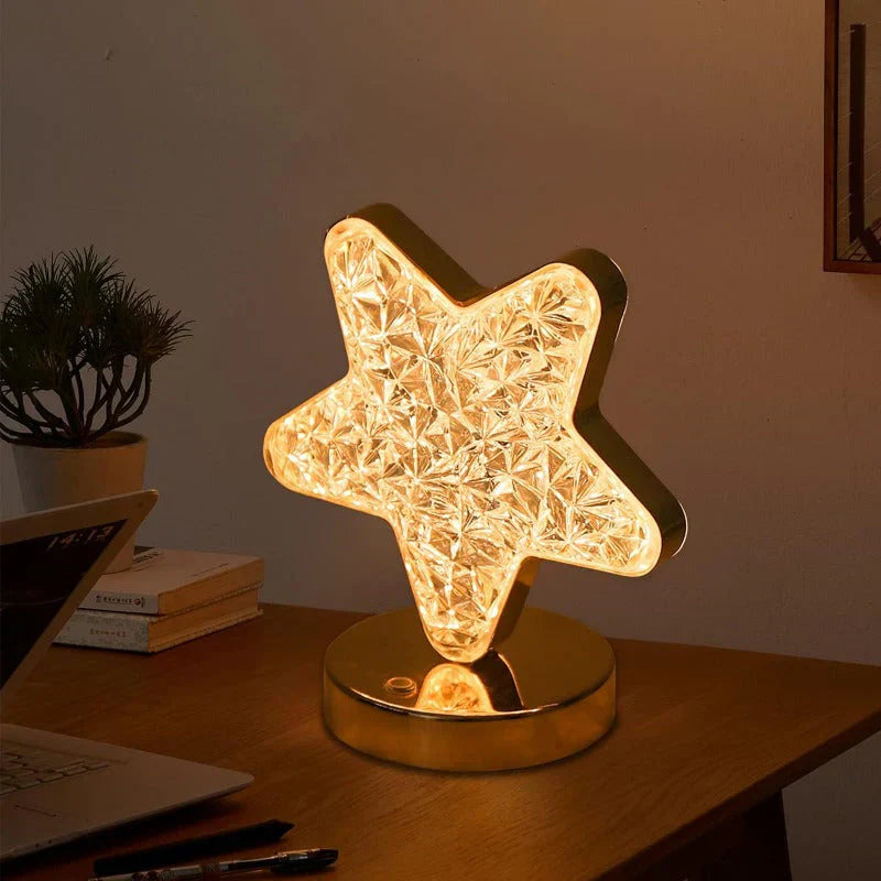 Celestia Kristall-Tischlampe – Magie mit Dimmfunktion für jeden Raum