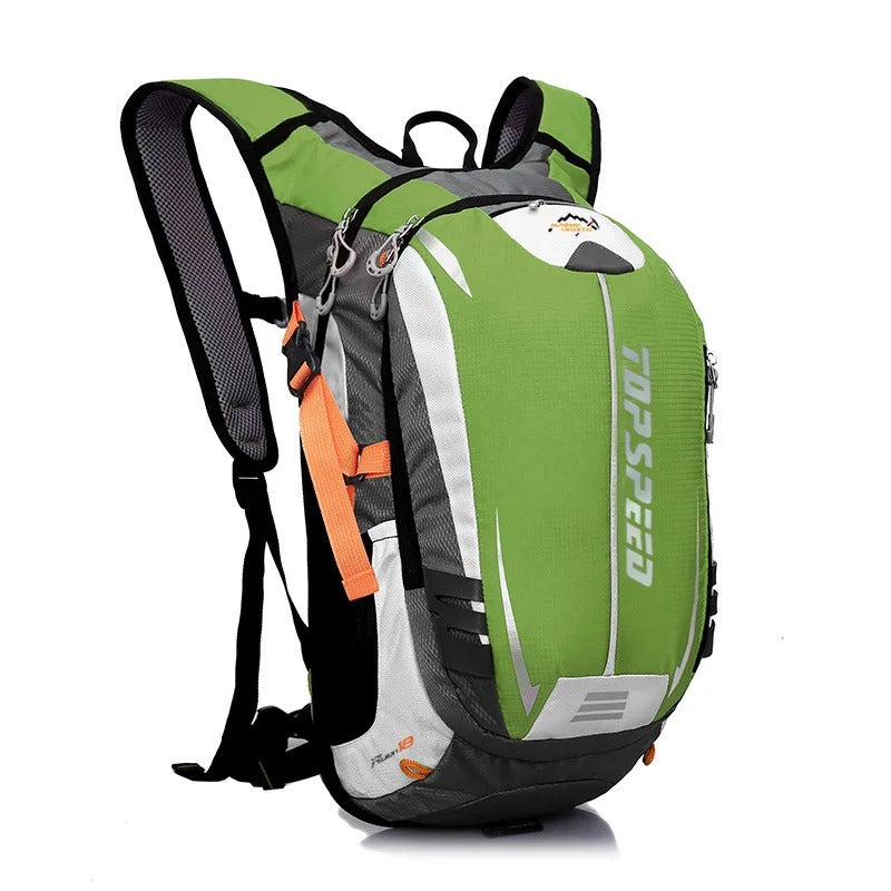 Fahrrad- & Wanderrucksack 18L – Inklusive 2L Wasserblase & Regenschutz