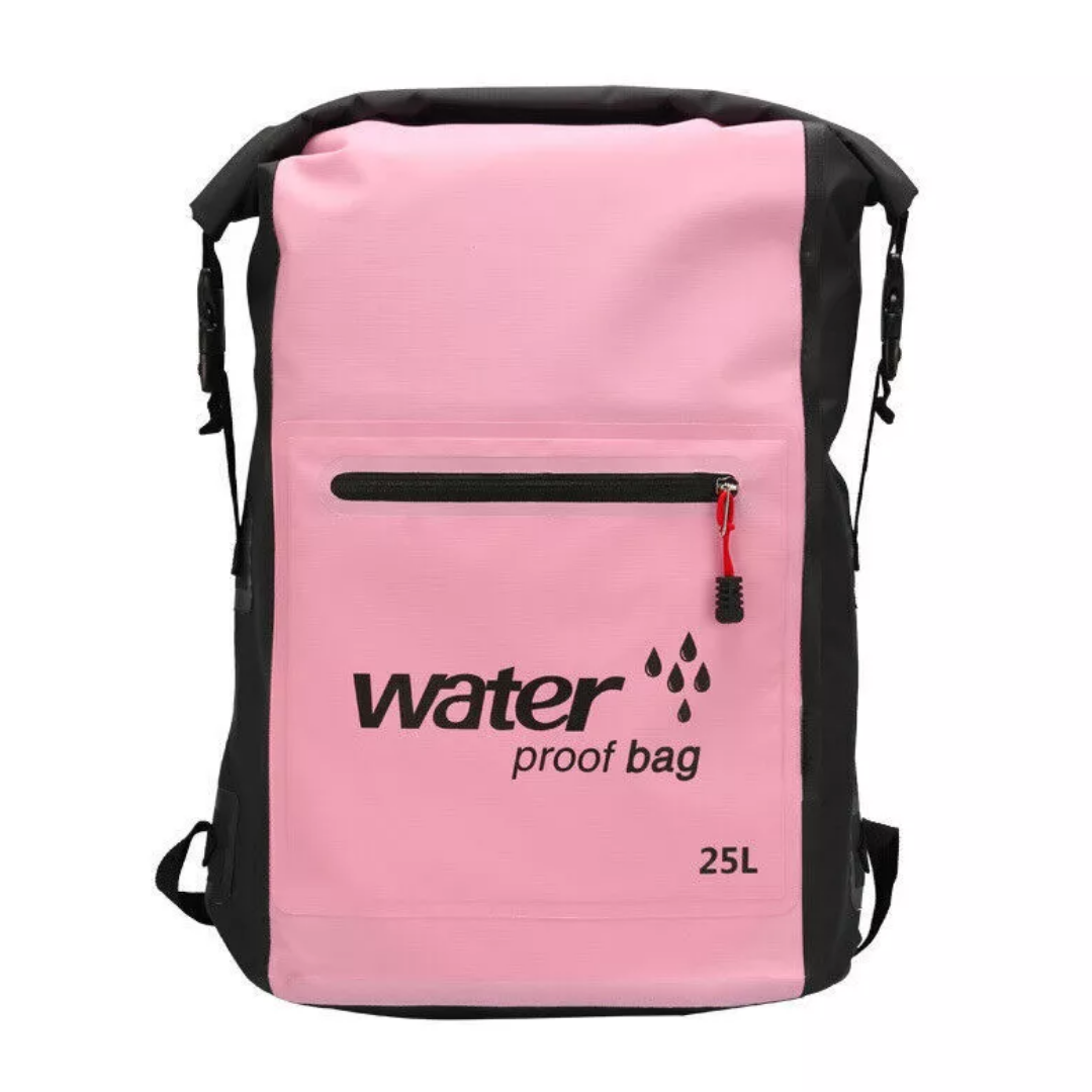 Mochila impermeable de 25L – Para deportes acuáticos y aventuras al aire libre