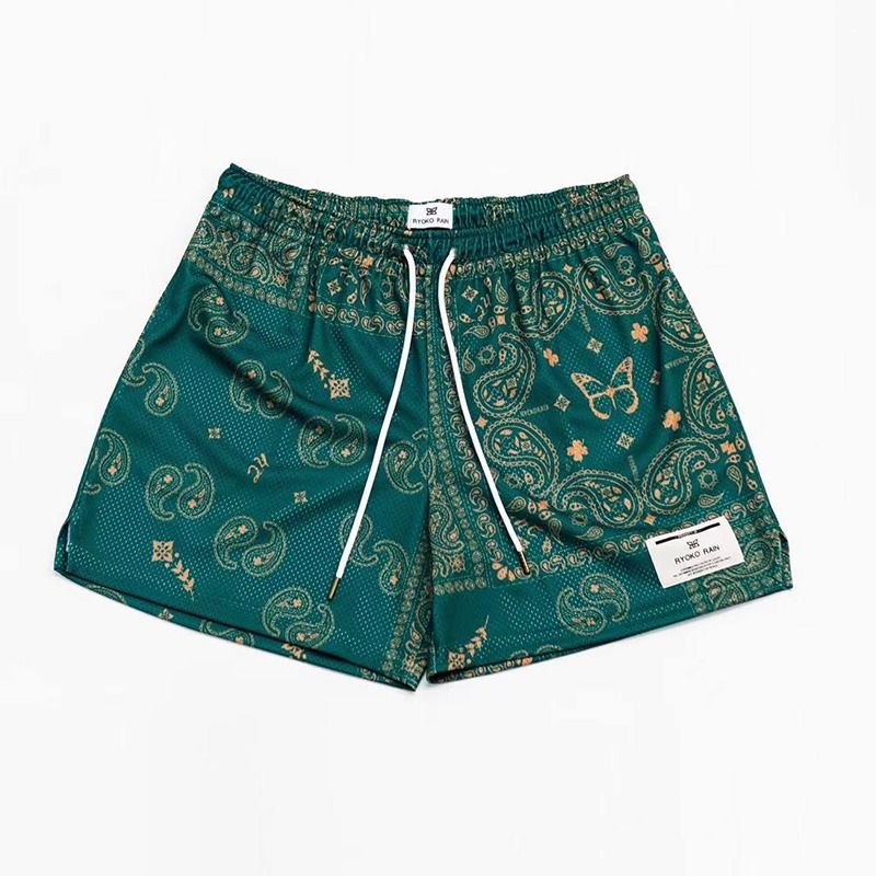 Melzano David pantalón curto estampado de malla transpirable