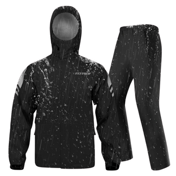 RiderPro – Chaqueta de chuvia para moto impermeable ergonómica – Unisex cortaventos