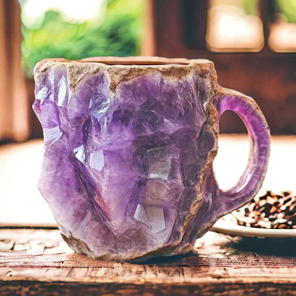 Lina Taza – Taza de Resina Artesanal con Efecto Pedra e Aspecto Elegante