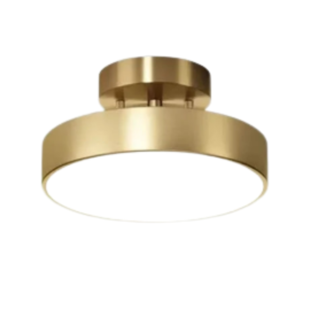 CopperLux – Lámpara de techo LED retro cobre – Diseño compacto y de bajo consumo energético