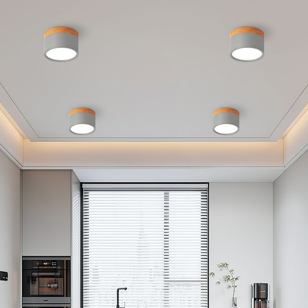 Cylora – Lámpara de techo empotrada compacta – Foco LED moderno de aluminio