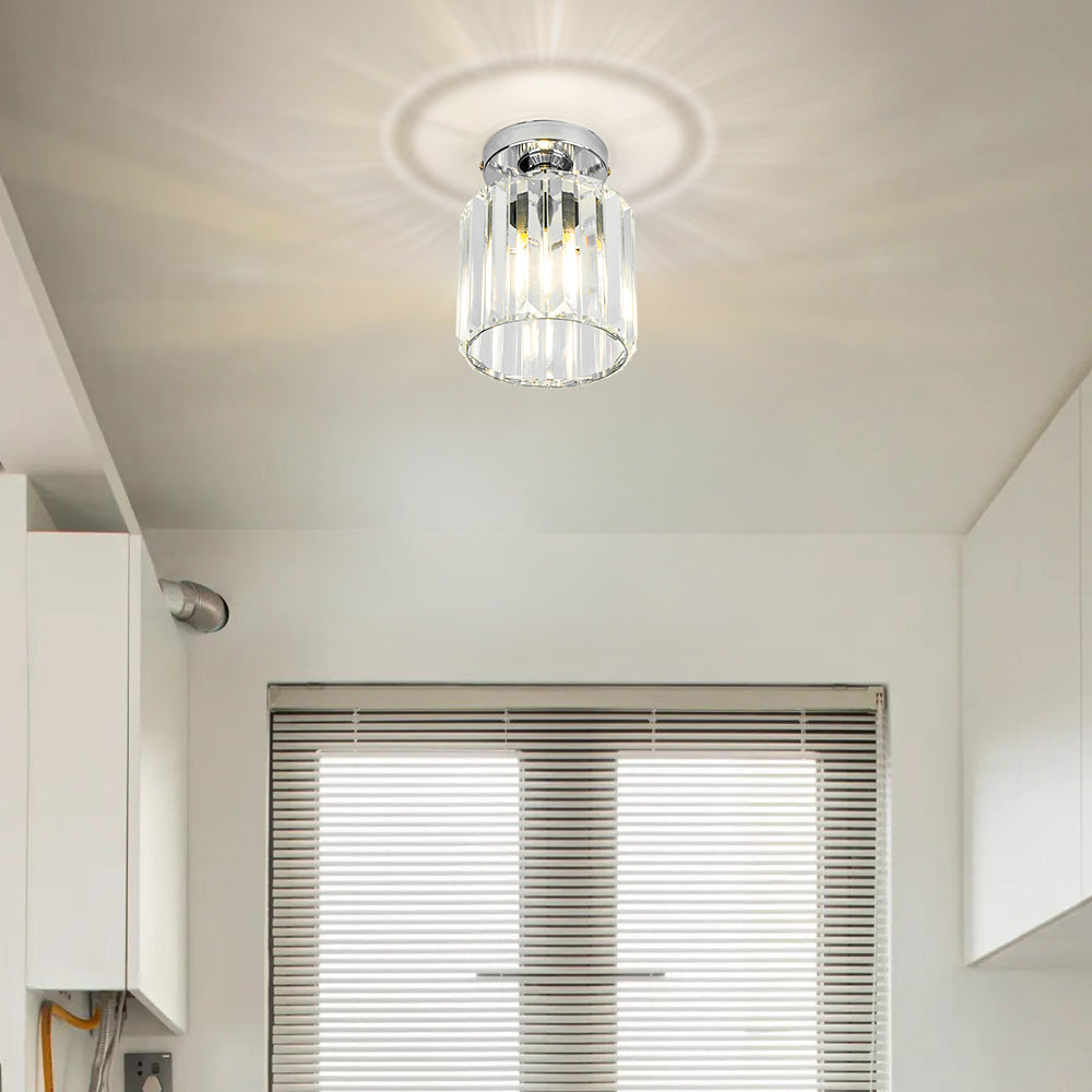 Bravura – Modern flush ceiling lamp – 1-light black design