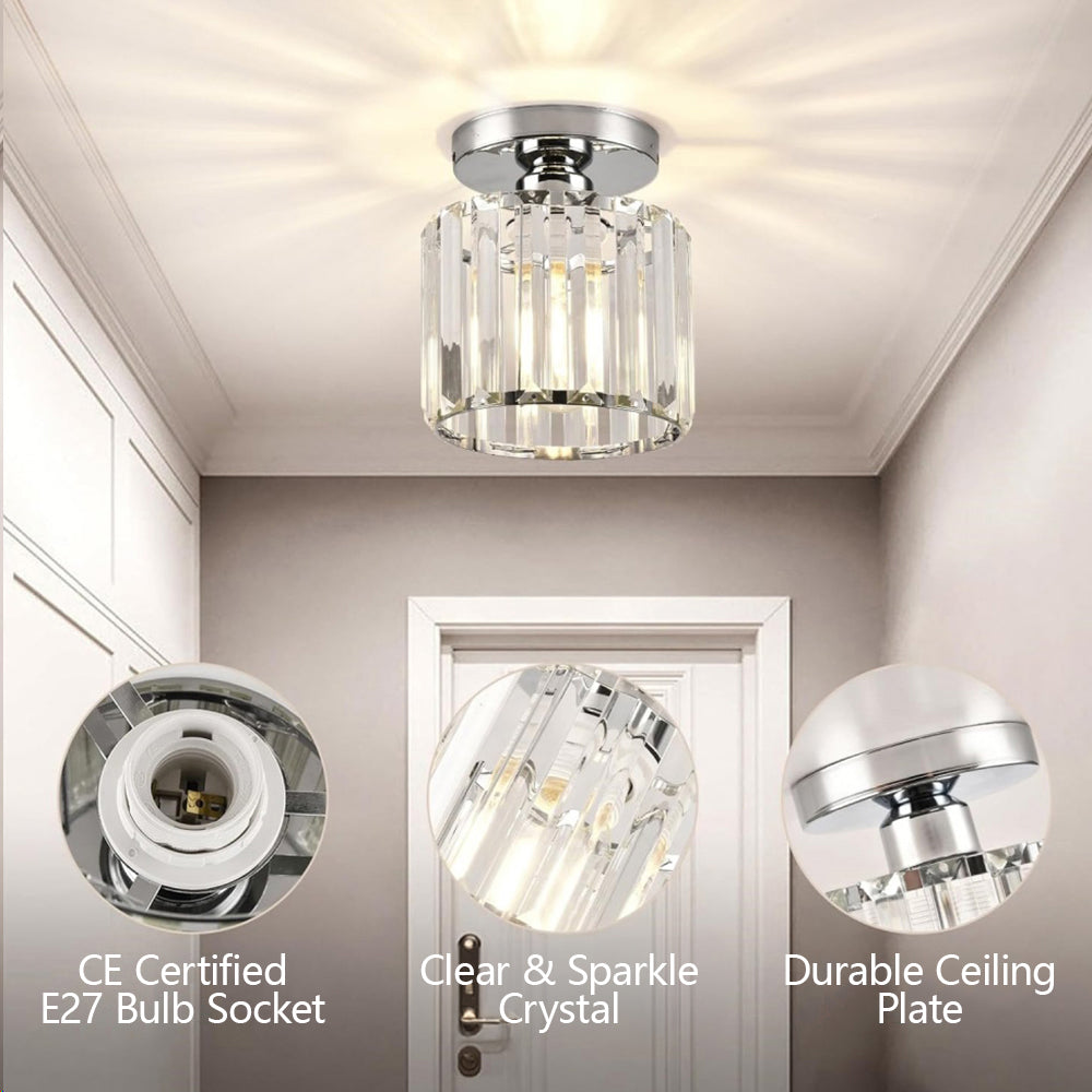 Bravura – Modern flush ceiling lamp – 1-light black design