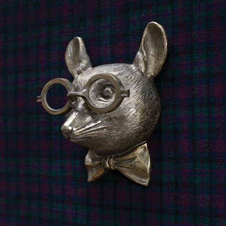 WallCritters – Decoración de parede con cabezas de animais divertidos – Deseño de resina pintado a man