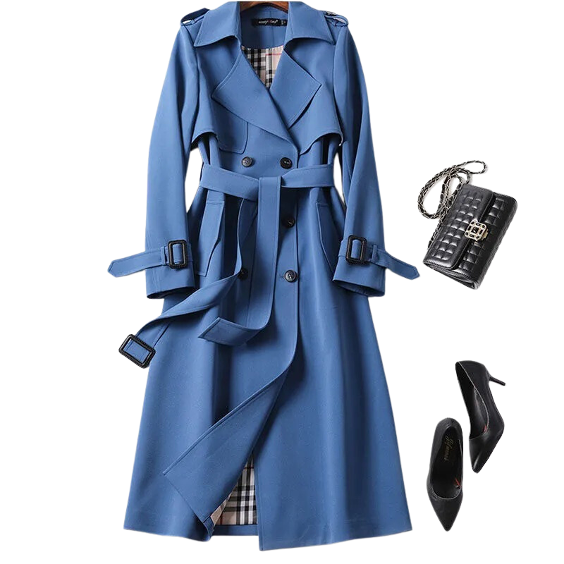 Carla – Elegante abrigo trench para damas con calor y lujoso confort