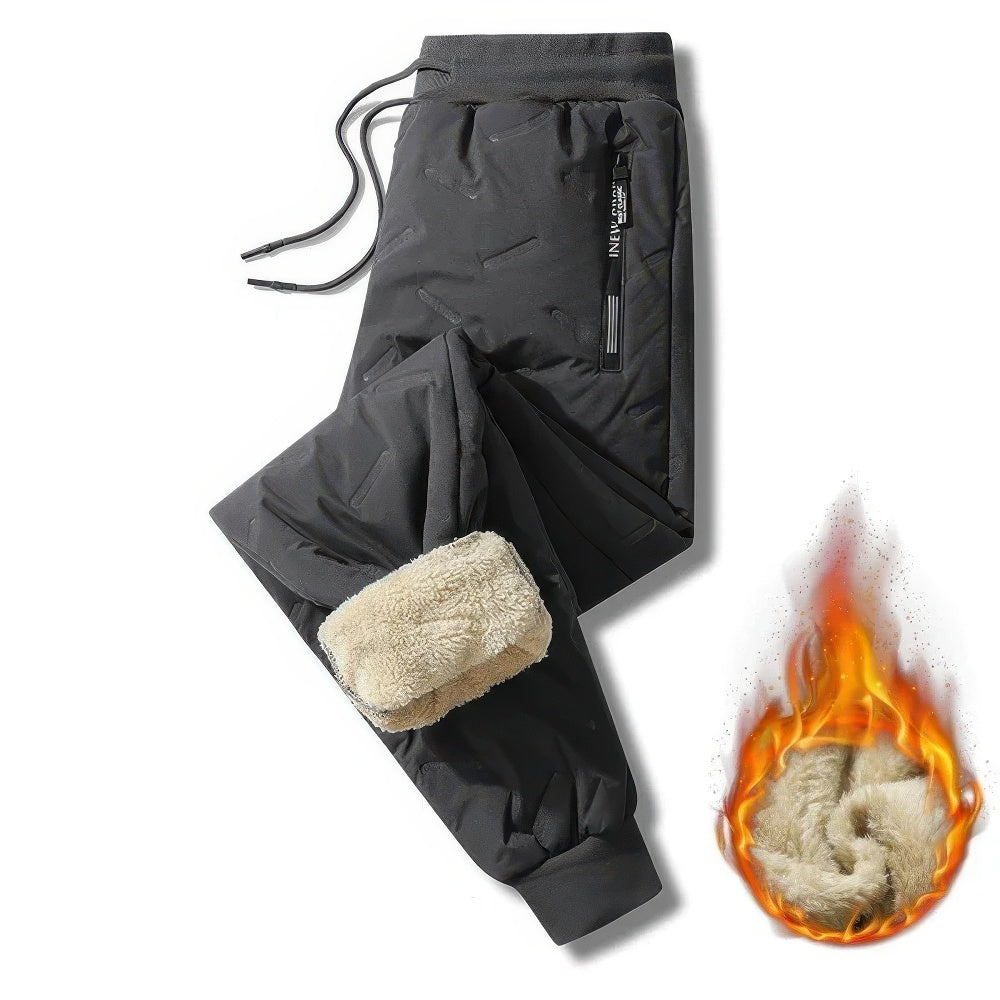 Heren Joggingbroek - Pluche Dikke Fleece Gevoerd met Trekkoord