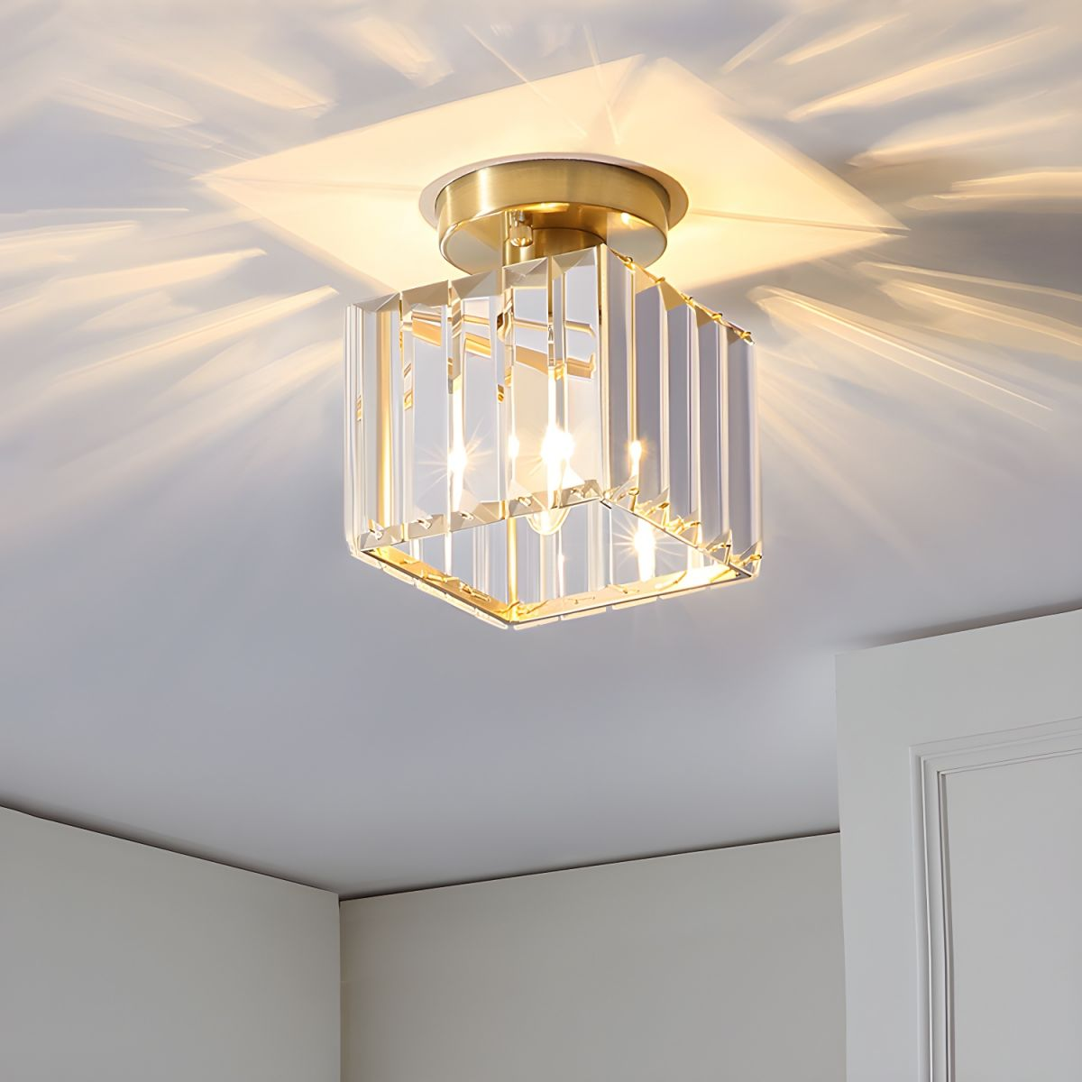 Bravura – Modern flush ceiling lamp – 1-light black design